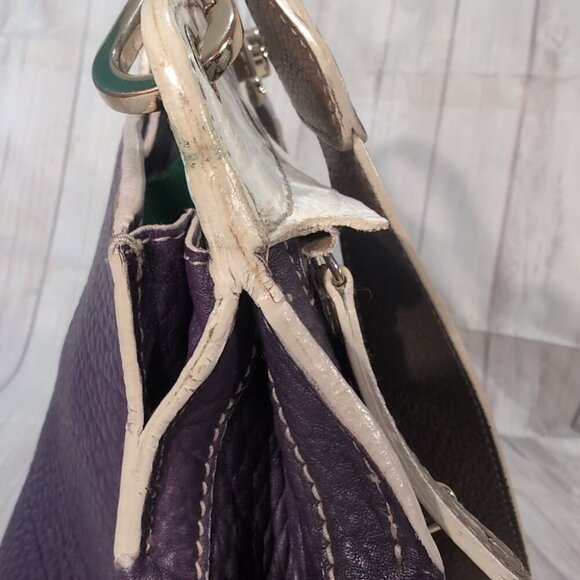 Furla Purple Piper Lux Leather Crossbody Turnlock Women's Shoulder Handbag - Picture 6 of 12